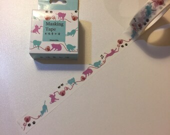 Cats and Yarn Washi Tape