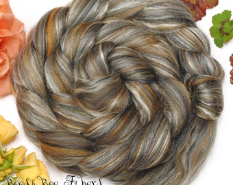 OATHKEEPER -Signature Custom Blend Merino, Soy Silk, Bamboo Combed Top Wool Roving for Spinning or Felting - 4 oz