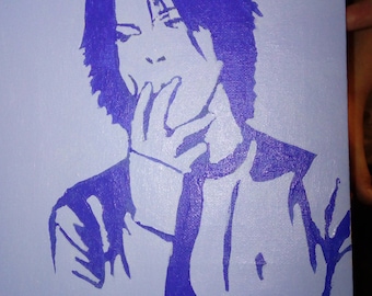 Bowie in blue original artwork