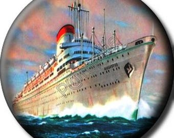 Cabochon resin 25 mm - ship starboard (488) stick