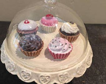 Cake stand with glass Bell