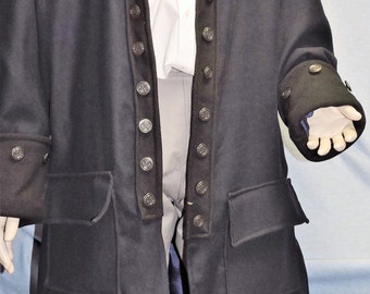 Custom Made minuteman general cosplay wool Frock Coat