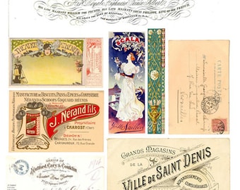 Vintage Ephemera Collage Sheet No.6570