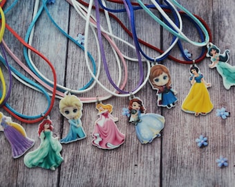 Birthday gifts for girlfriend gift jewellery gift|for|her Necklace handmade Disney princess birthday Princess party Necklace flower girl