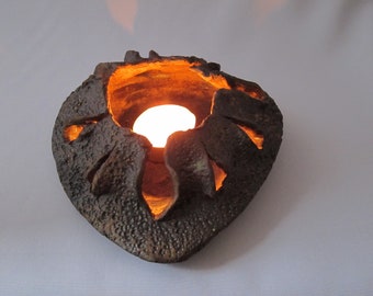 Votive Candle Holder Ceramic Lantern Tea Light Pottery Luminary