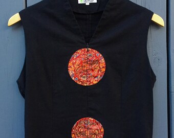 vintage oriental asian dress - size small S to XS