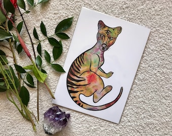 Art Print - Third Eye Thylacine - A4 archival quality paper