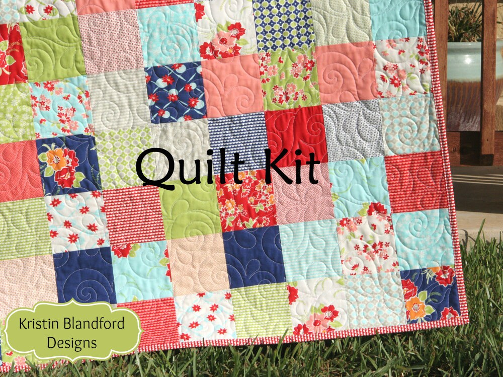 Miss Kate Quilt Kit Bonnie and Camille Moda Fabrics Red