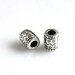 10pcs Antique Silver 3mm Round Hole Sliders Beads for 3mm Round Leather Cord SP626