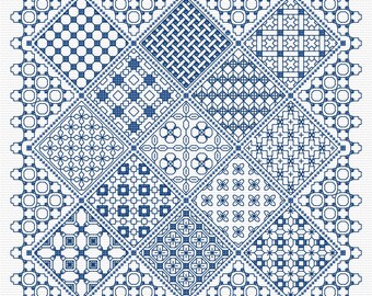 Blackwork Panel 2 PDF chart, pattern
