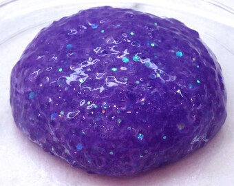 Purple Slushie Slime | Borax Free | Non Toxic | Crunchy | Iridescent Glitter | Sensory Toy | Stress Reliever | Birthday Gifts | Christmas