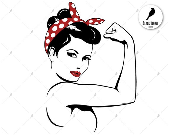 Download Rosie the Riveter svg strong woman svg strong woman clipart
