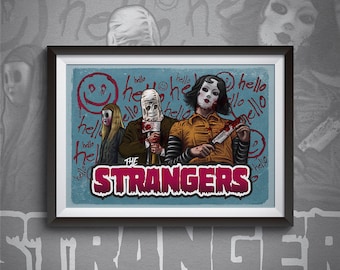 Horror Print, The Strangers, Slasher Film, Gore, Killers, Horror Movie, Pop Culture Art, Film Art, Print