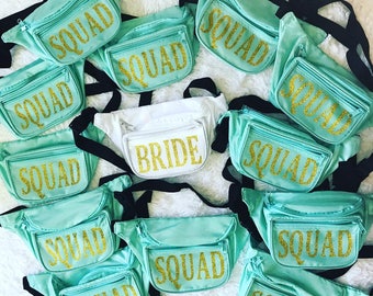 Fanny packs, Bachelorette parties, Bridesmaids, Bridal parties, Custom Design Fanny Pack. Monogram. Sorority. Big/Little. Bride Squad.