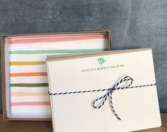 A Little Birdie...Stationery Set of 10 Cards & Envelopes