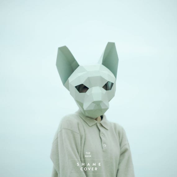 Fold Amazing Geometric Animal Masks from Cardstock | Make: diy cat head mask pdf download