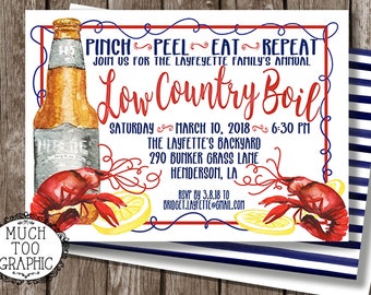 crawfish boil invitation template
