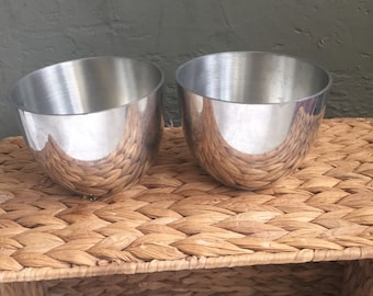 Pair of Vintage Pewter Jefferson Cups // 1950s Vintage Pewter Cups // Heirloom Vintage Cups