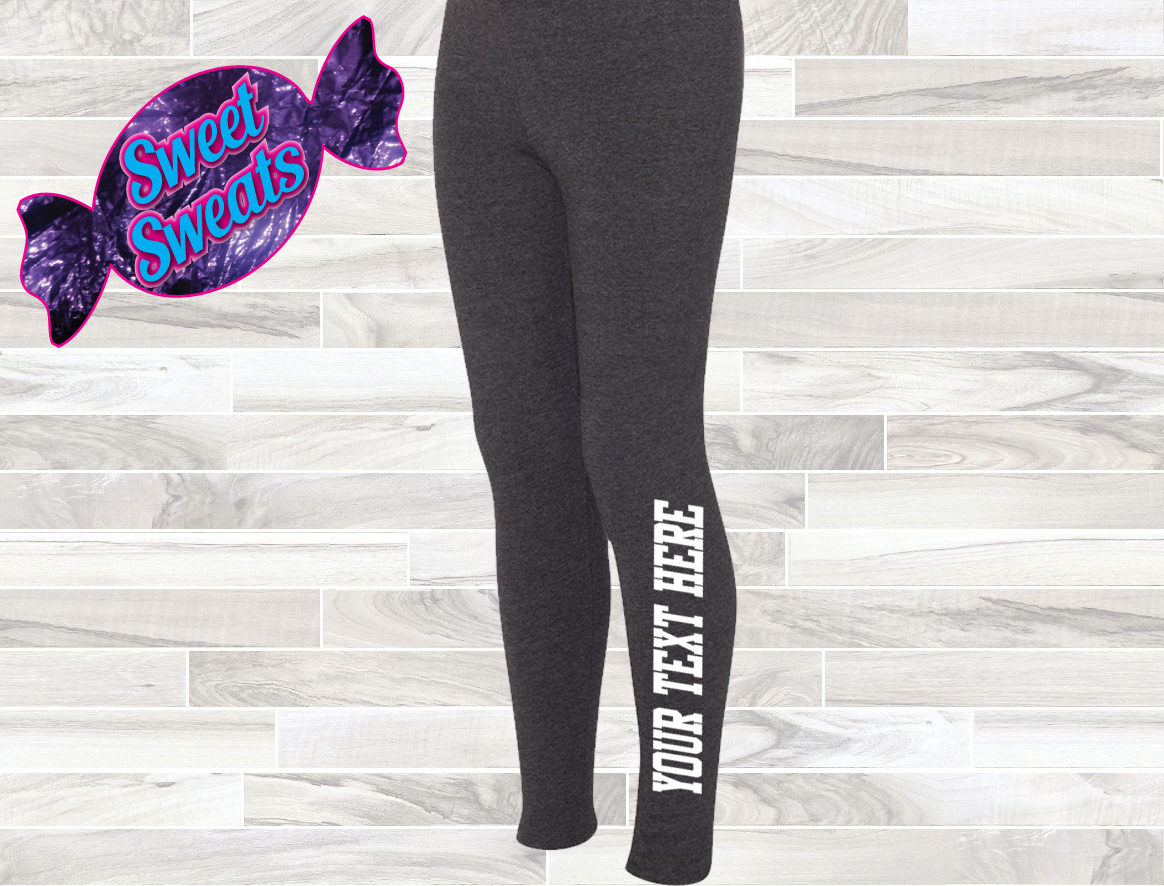 Custom Personalized Text Women's Boxercraft Leggings for