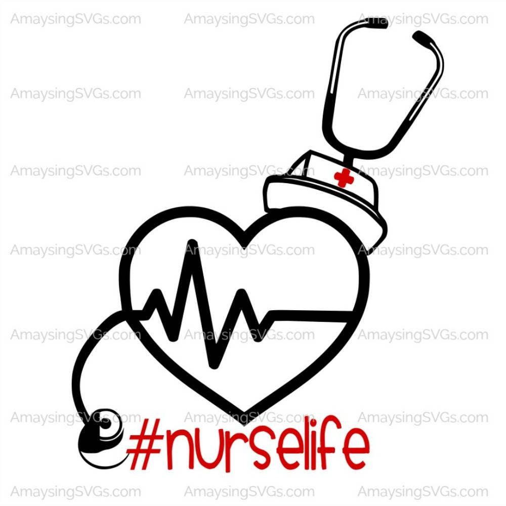 Download SVG - nurse life - Nurse svg - LPN - RN - nurse practitioner - nursing student - stethoscope ...