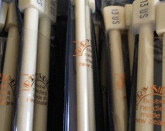 Bryspun Flexible Needles - Single Point Knitting Needles 14-Inch - Big Pins - Choose From Sizes 10, 10 1/2, 11, 13, 15 and Smaller US 3