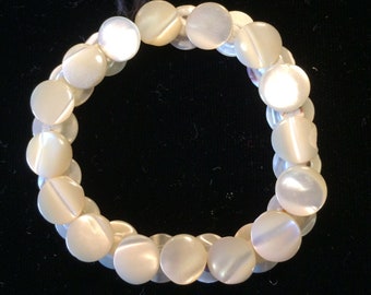 Mother of Pearl Button Chain