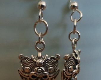 Ethnic earrings, sterling silver earrings, birthday gift, dangle earrings, tribal earrings, light earrings, southwestern earrings