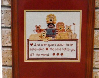 Mosey N Me Daniel n Friends Sampler Counted Cross Stitch Pattern Chart