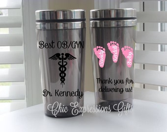 Best OB/GYN , thank you for delivering us - 16 oz travel mug