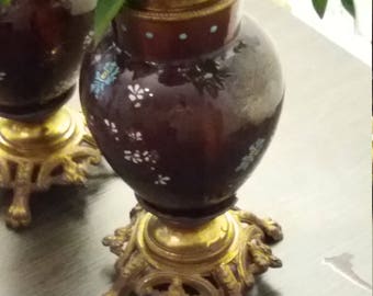 Vintage lion claws vase