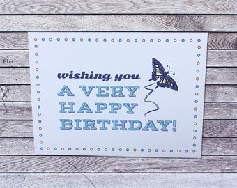 Butterfly Birthday Card