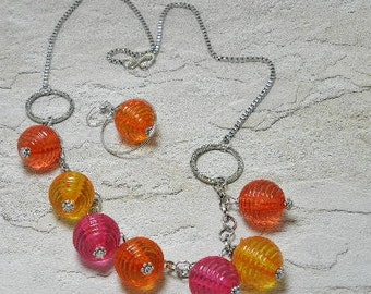 Tropical Orbs Necklace Set