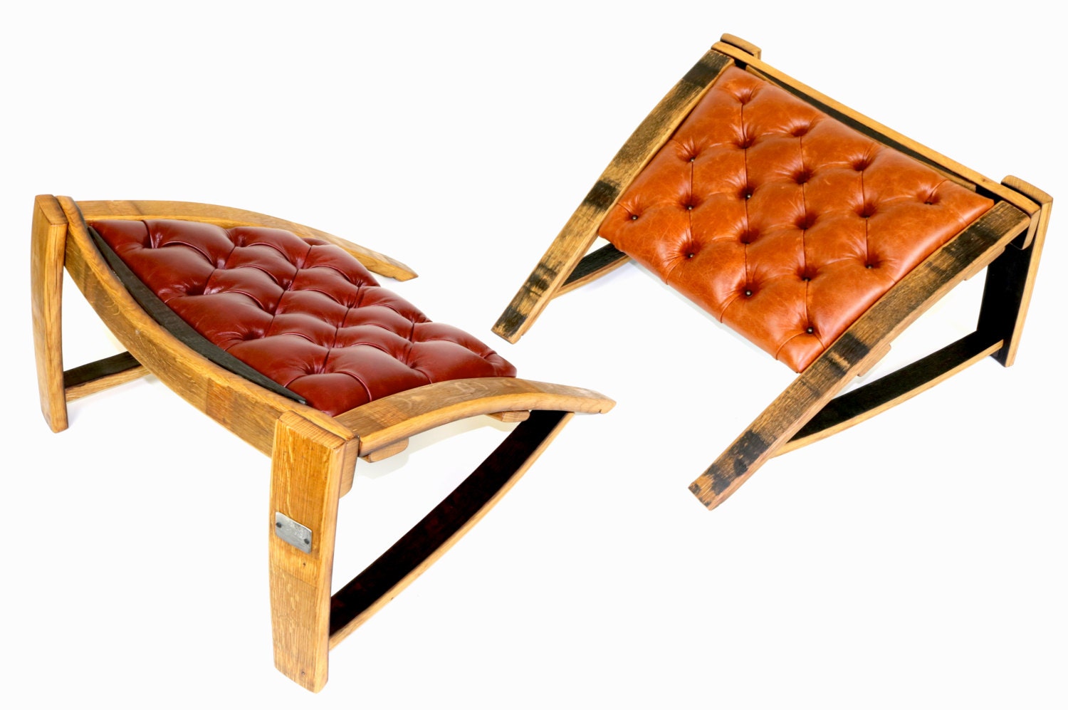 The Ottomans Wine Barrel Ottoman Bourbon Barrel Furniture