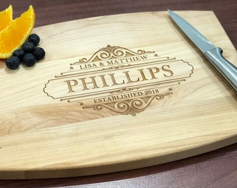 Cutting Board - Custom Cutting Board - Personalized Cutting Board - Wedding Gift - Engraved Cutting Board - Kitchen Gift - Housewarming Gift