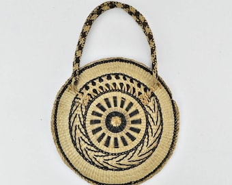 Vintage Woven Straw Purse Makes Great Wall Hanging Straw Basket Wall Decor Boho Decor