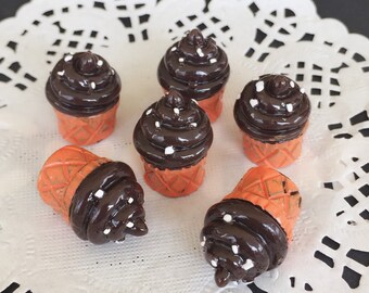 14x19mm.Miniature Cabochon Cupcakes,Miniature Cupcakes,Cabochon,Resin,Miniature Sweet,Mobile Case Deco,Miniature puff