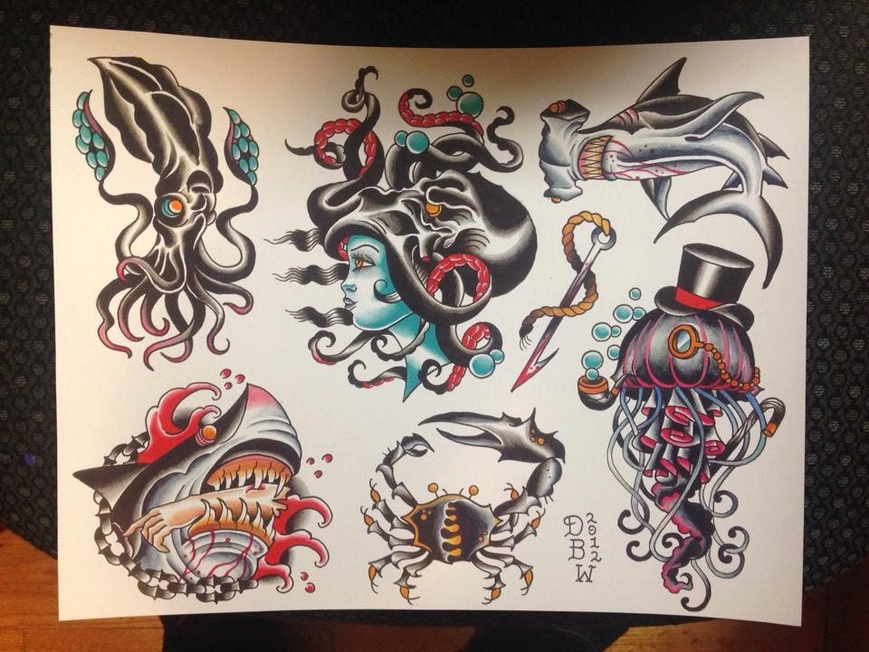 nautical traditional tattoo flash iii nautical traditional tattoo flash iii