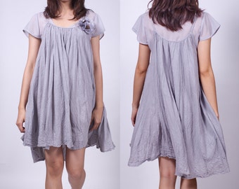 Shinning Stars - Grey - Short Dress - idea2love