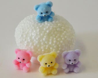 Baby Bear Floam, Scented Floam, Teddy Bear Floam, Hard Floam, Floam you can shape, scented white floam, slime, scented slime, slime extras
