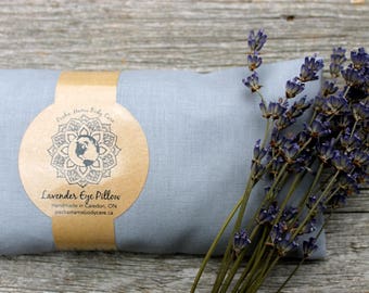 Lavender Eye Pillow Grey • Large • Relaxation • Meditation • Yoga • Organic Body Care