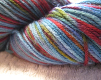 Teal Surprise - sock yarn - superwash merino and nylon