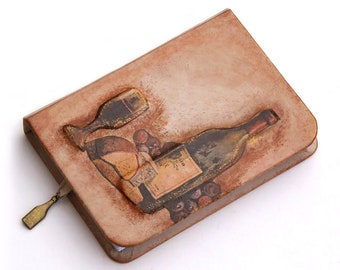 Leather Journal, Personalized notebook, Recipe book, Cookbook