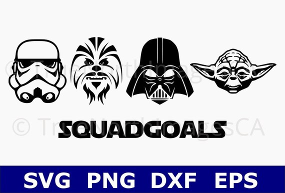Star Wars SVG / Yoda SVG / Darth Vader SVG / Chewbacca svg