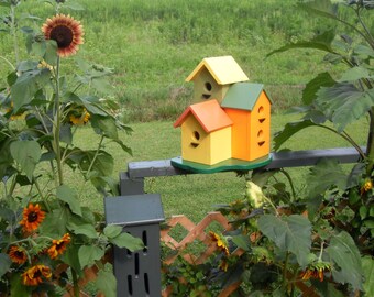 Birdhouse Condo - choice of colors!