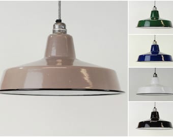 Industrial Enamel Vintage Factory Warehouse Style Light Lamp Shade - 5 Colours