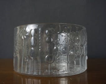 Vintage Flora Serving Bowl by Oiva Toikka for Nuutajarvi of Finland