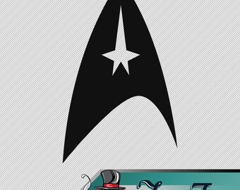Adesivo Sticker Insignia Star Trek Starfleet - Per Paraurti Auto, Telefono, Laptop, Tastiera