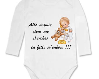 Humorous Hello Grandma Bodysuit come...