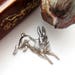 ANTIQUE SILVER * Vintage Rabbit Stamping ~ Jewelry Ornament Oxidized Findings (CA-3035)