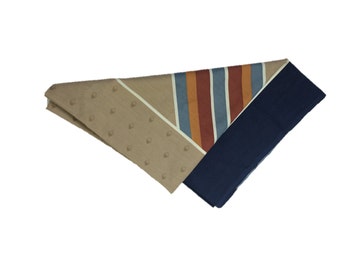 Vintage Stripe Curtain | 70s Curtain Panel | 80s Geometric Curtain | 80s Home Decor | Brown Curtain | Striped Window Treatment | 62" Length